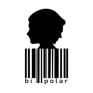 Head silhouette with barcode T-Shirt