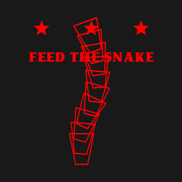 feed the snake (red red text) by branfordia