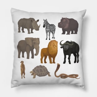 Wild African Animals Pillow