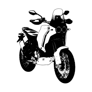 Ducati DesertX Bike Sketch Art T-Shirt