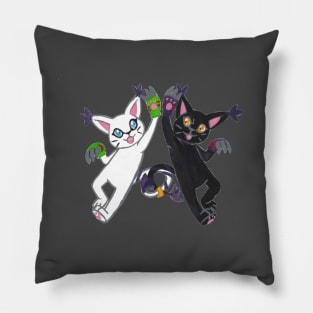 Twin Tails - Gatomon & BlackGatomon Pillow