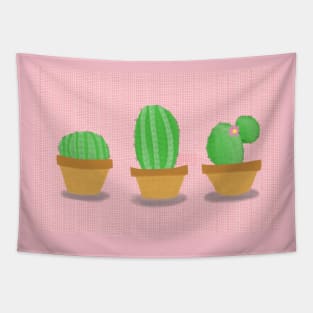 3 little cacti Tapestry