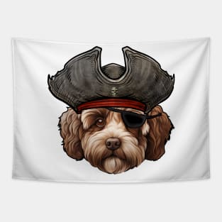 Funny Pirate Lagotto Romagnolo Dog Tapestry