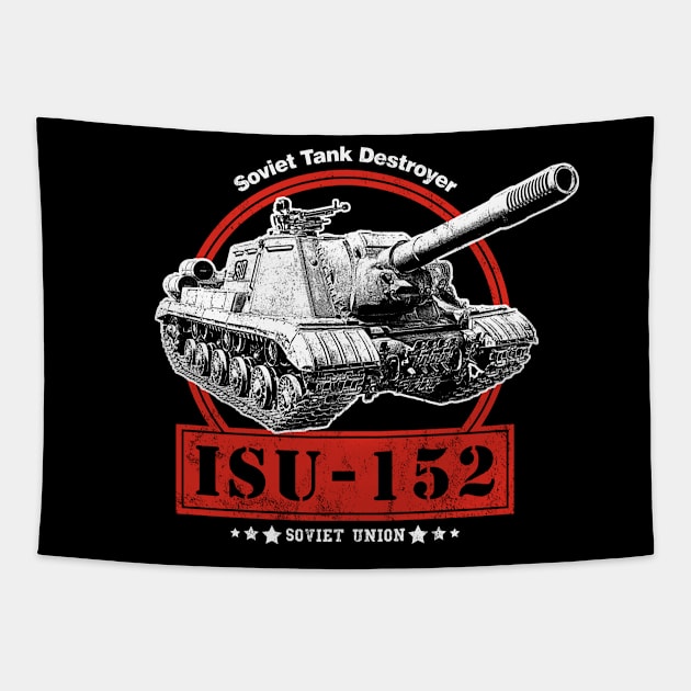 ISU-152 Soviet Tank Destroyer Tapestry by rycotokyo81