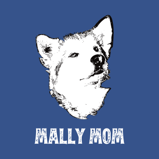 Mally Mom Alaskan Malamute Graphic T-Shirt