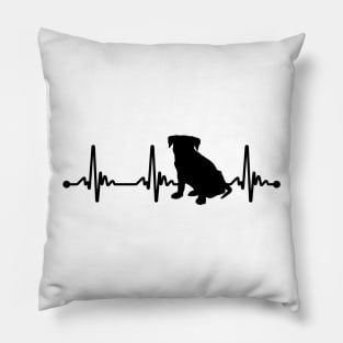 Pitbull Puppy Heartbeat Pillow