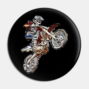 Motocross motorcycle biker gift Pin