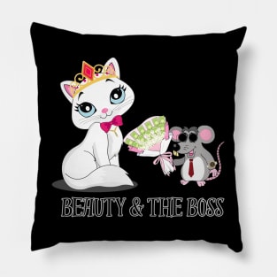 Beauty & The Boss Pillow