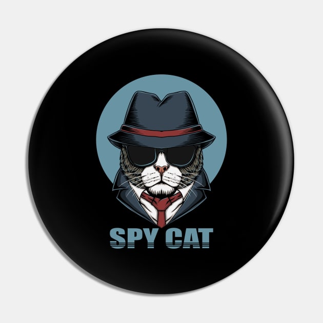 Spy Cat Pin by Ginstore