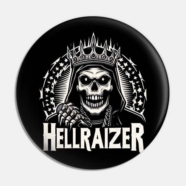 HellRaizer Skull and Crown - Hellraizer - Pin