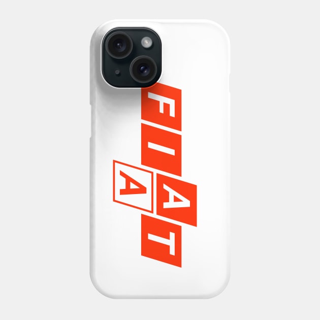 FIAT AA Racing Phone Case by Teephemera