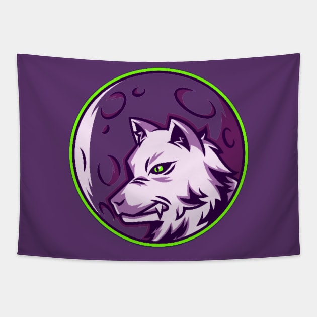 PURPLE WOLF Tapestry by MGphotoart