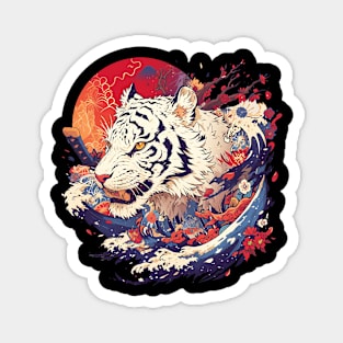 white tiger Magnet