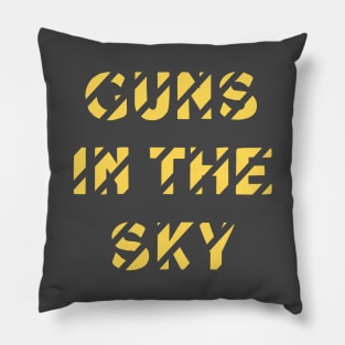 Guns In The Sky, mustard Pillow