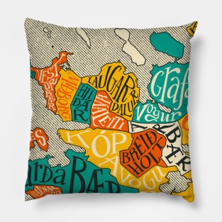 Reykjavík Map Pillow