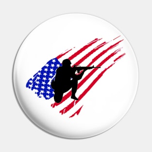 american soldier Pin