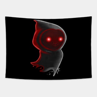 Cute Dark Kawaii Chibi Red Eyes Halloween Tapestry