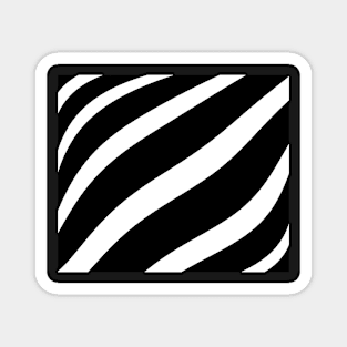 Abstract pattern - black and white. Magnet