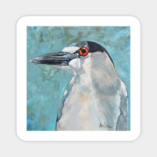 Black Crowned Night Heron Magnet