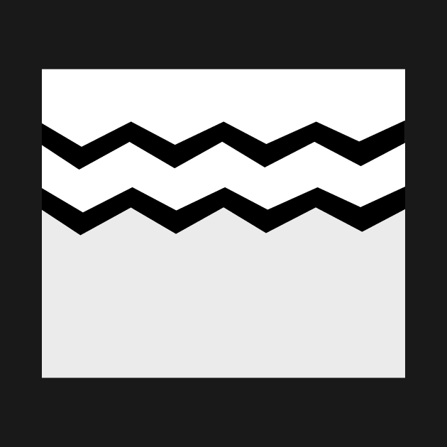 Abstract zigzag - gray, black and white. by kerens