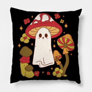 Mushroom Ghost Enchantment Pillow