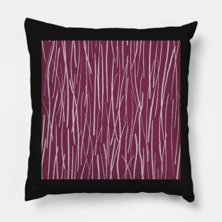 Pine Needles in the forest, Raspberry Pink and White Chocolate Pillow