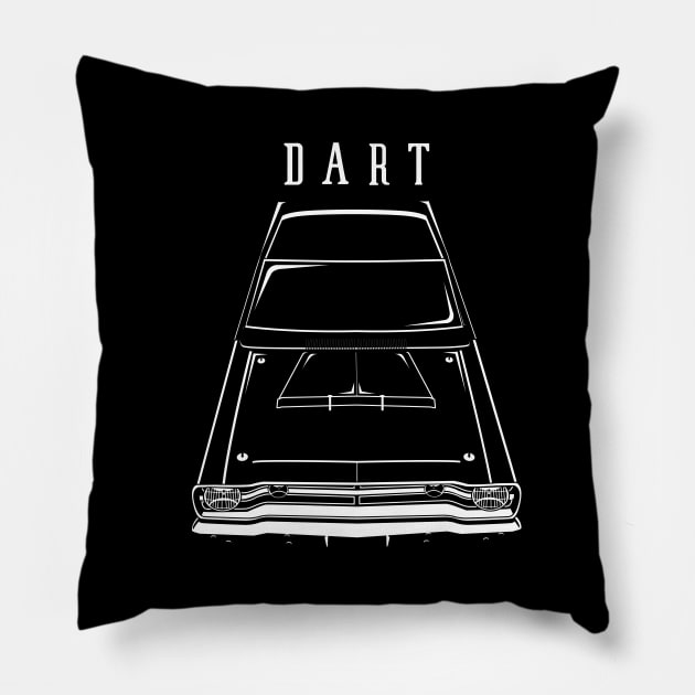 Dodge Dart 1968 Pillow by V8social