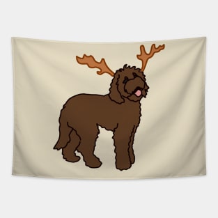 Labradoodle Reindeer Tapestry