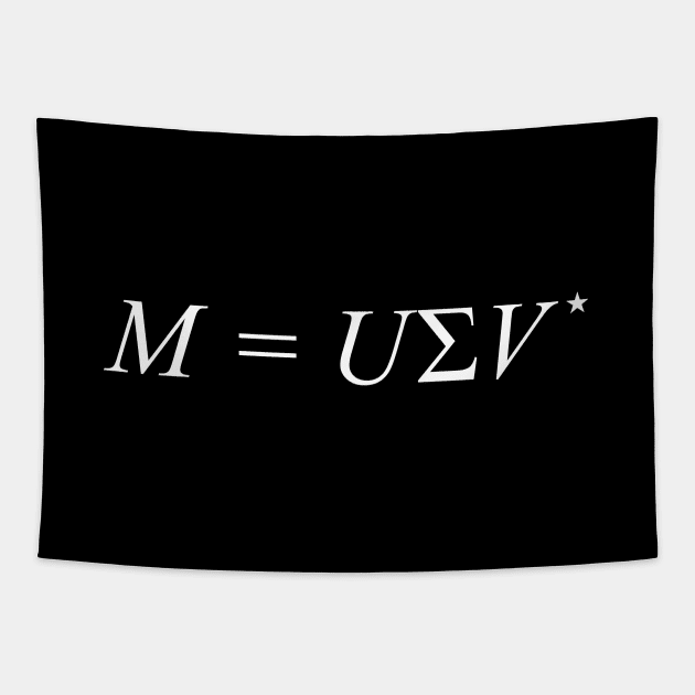 Singular Value Decomposition equation Tapestry by Decamega