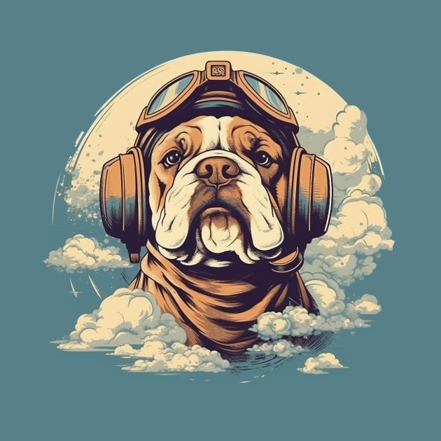 Aviator dog by GreenMary Design