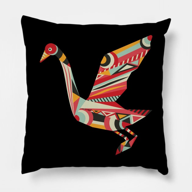 Japanese Origami Geometry Pillow by Urban_Vintage