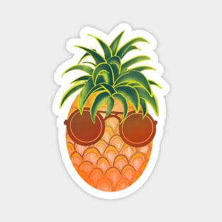 Cool pineapple with sunglasses Magnet