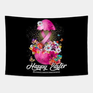 Happy Easter Breast Cancer Pink Ribbon Awareness Tapestry