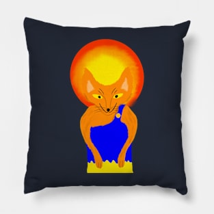 holy foxes Pillow