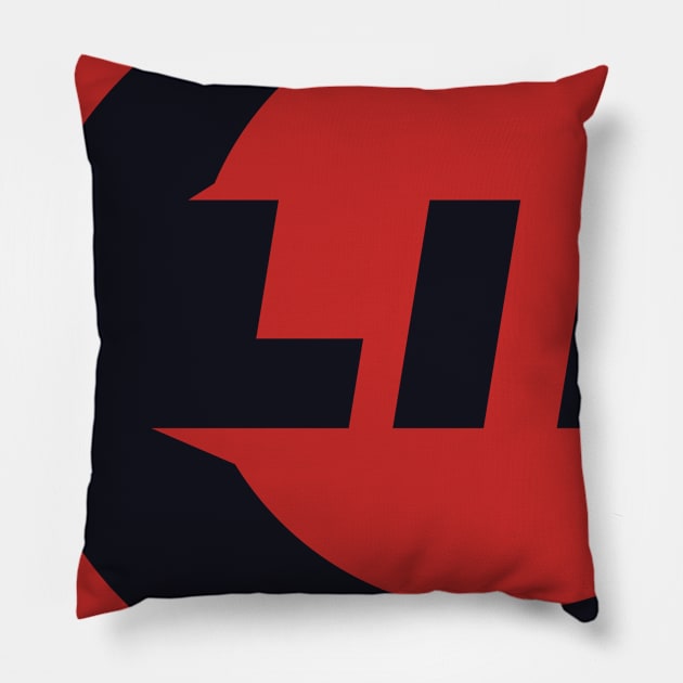 Solid Black TheLilMoon Logo Pillow by TheLilMoon