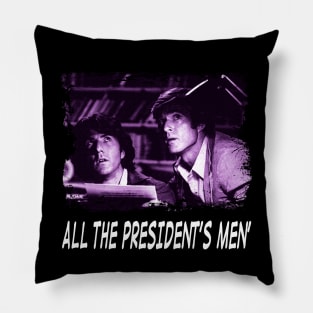 Redford & Hoffman's Newsroom Drama Film Fan Shirt Pillow