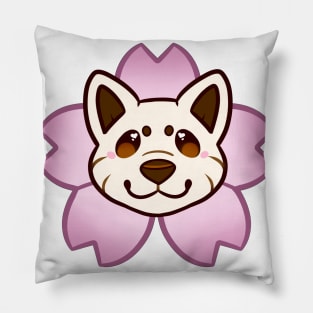 Sakura Shiba Inu - Cream Pillow