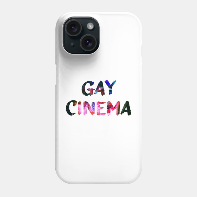 Gay Cinema Glitch Art Quote Phone Case by raspberry-tea