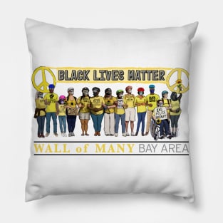 Wall of Many - Black Lives Matter by Curtis Jensen Pillow