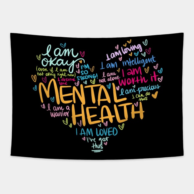 Mental Health Awareness Gifts Depression Tapestry by everetto