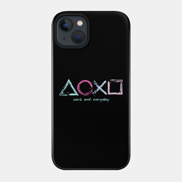 Work out everyday gamers tee - Playstation - Phone Case