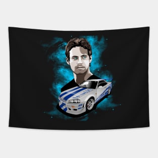 Paul Walker GTR 34 Tapestry