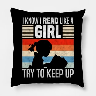 I Know I Read Like a Bookworm, Funny Book Lovers Pillow