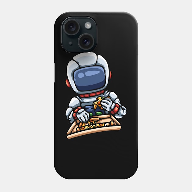 Astronaut Eating Pizza Phone Case by andhiika