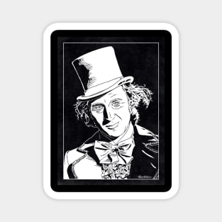 WILLY WONKA (Black and White) Magnet