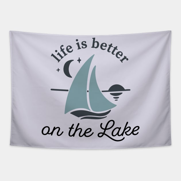 Life is Better at The Lake Tapestry by BlueSkys