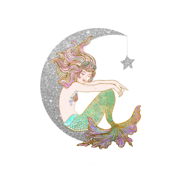 Moon Mermaid by Little Birdy Made