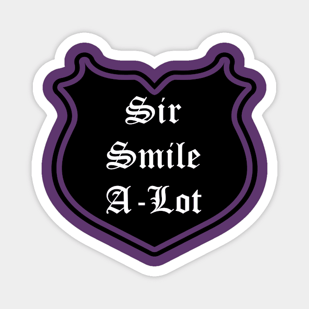 Sir Smile-A-Lot Emblem Magnet by Red'n'Rude