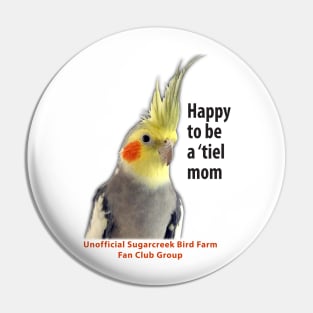 Cockatiel 4 - black type Pin