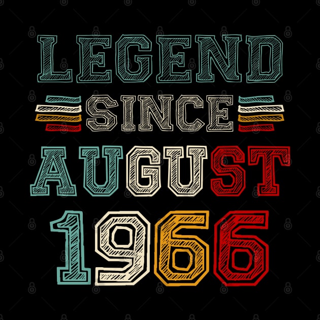 57 Years Old Legend Since August 1966 57th Birthday by TATTOO project